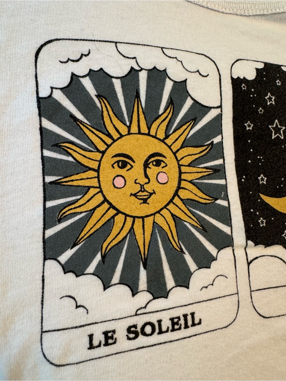 Celestial Tee with Sun & Moon Graphic - Picture 5 of 6